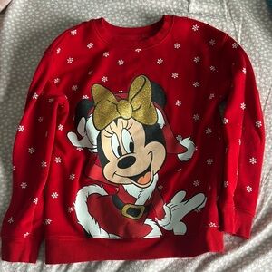 Disney Red and Gold Minnie Mouse Sweatshirt